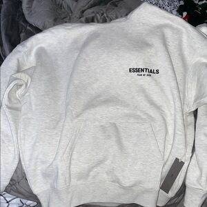 Essentials Fear of God Light Gray Sweatshirt